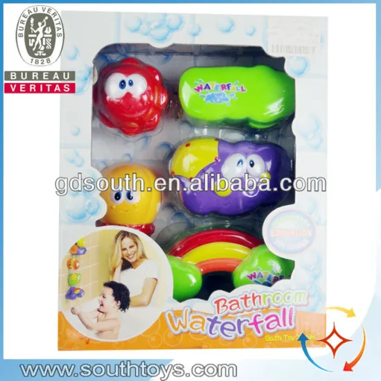 hot sale funny cartoon baby bathroom water fall toy