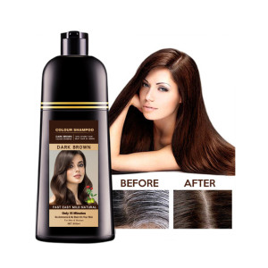 Brown Hair Dye Color Shampoo with Argan Oil