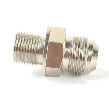 Oil sump return drain adapter connector fitting