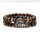 2PCS Gemstone Buddha Head Bracelet for women Men