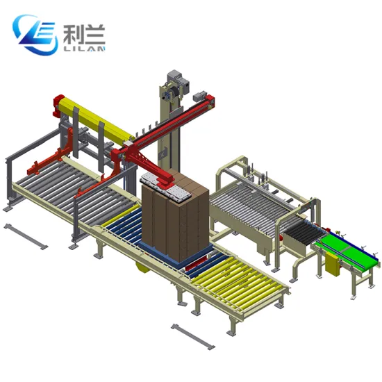 Single Column Palletizer for Bottles and Carton Packs