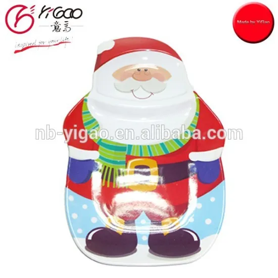 102754 Christmas Tableware Santa Melamine Tray