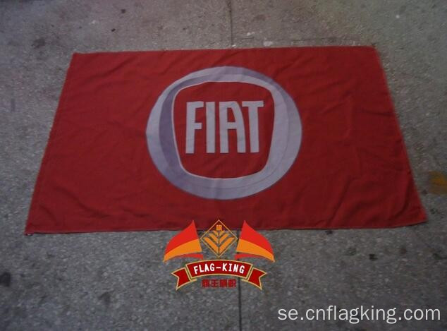 Fiat bilflagga 100% polyester 90 * 150 CM flagga Fiat banner