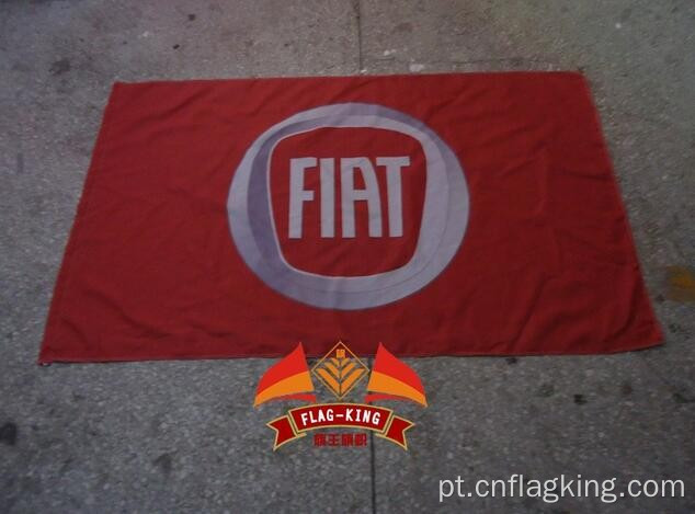 Bandeira do carro Fiat 100% poliéster 90 * 150 CM bandeira Bandeira da Fiat