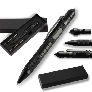 Customized Lasering Logo Ball Pen - Outdoor Survival Multitool Tactical Pen
