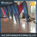 Cheap printed advertising beach flags with poles