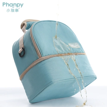 Phanpy Breast Pump Bag with Cooler, Breastmilk Cooler Bag with Ice Pack,  Double Deck Breastmilk Storage Bag Cooler, Baby Bottle Bag, Double Layer