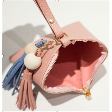 Tragbarer Mini-Rosa-Brieftasche im Koreanisch-Stil