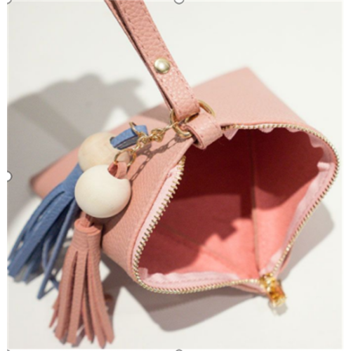 Zipper Purse Korean-style Portable Mini Pink Wallet Manufactory
