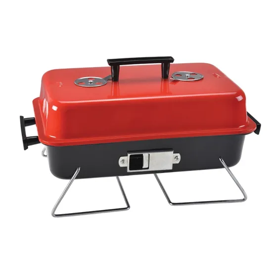 Portable Charcoal Grill with Lid Folding Household Barbecue Outdoor BBQ Grill
