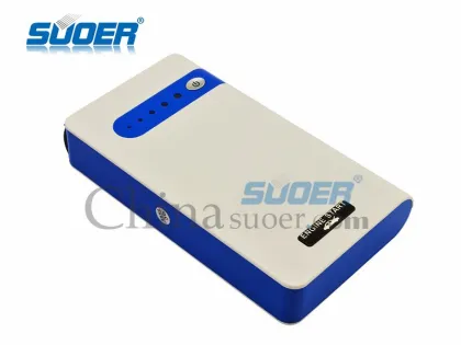Suoer Multi-functional Auto Emergency Start Power 8800 mAh Jump Starter 200A Mini Car Starter Power
