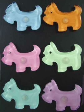 Charming Dog Shape Acrylic Refrigerator Magnet