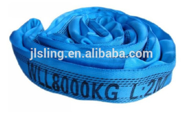 8t polyester soft nylon flat webbing sling/ratchet lashing strap/ratchet tightener