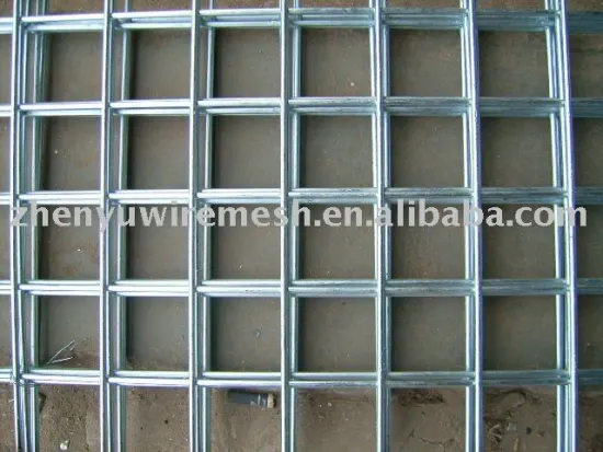 galvanized welded mesh panels used as fencing (factory)
