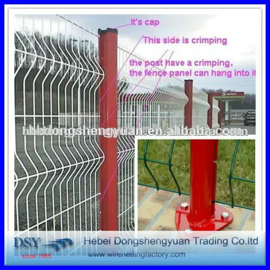 have a stock 3 folds curvy green welded wire mesh fence for sale (direct manufacture)