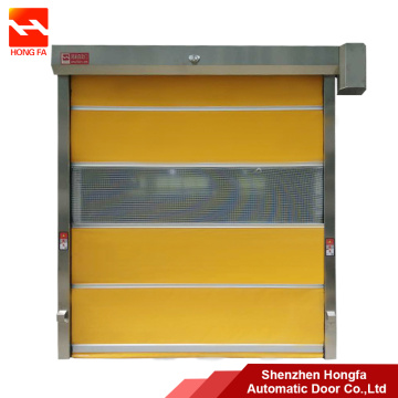 Automatysk PVC Roller Shutter Door mei galvanisearre ramt