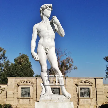 Life size figure art decoration stone sculpture marble michelangelo's david statue