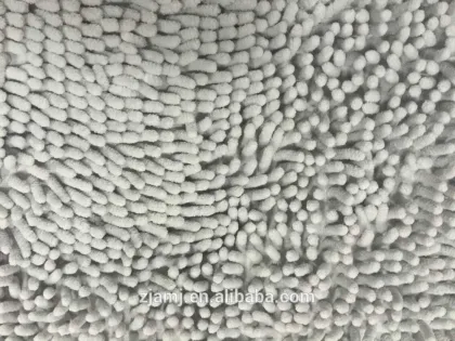 Superfine fiber long hair bath mats and rugs
