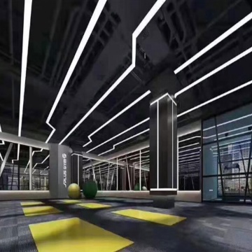 Modern Aluminum LED Linear Pendant Light - 3ft to 8ft LED Linkable Square Light for Offices and Warehouses