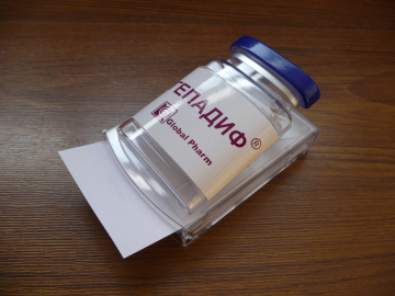 Promotional bottle shaped plastic notes box