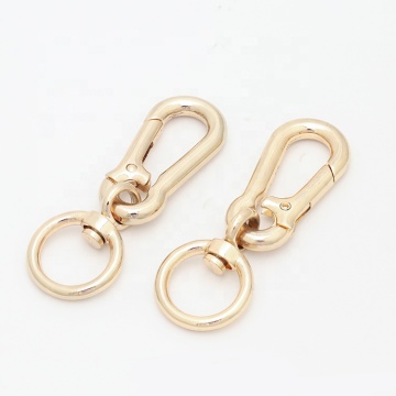 High Quality 20mm Golden Metal Pet Dog Buckle Accessories with Flexible Bottom Ring Connection