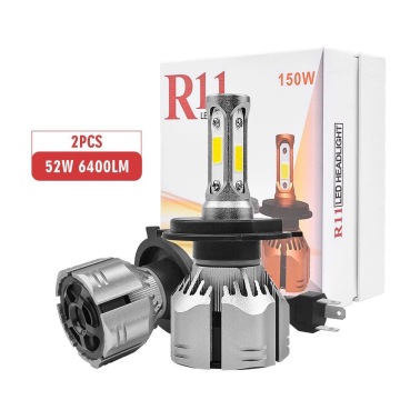 Fabrik Großhandel 6000K 6500K R11 H4 Auto LED -Scheinwerferbirne