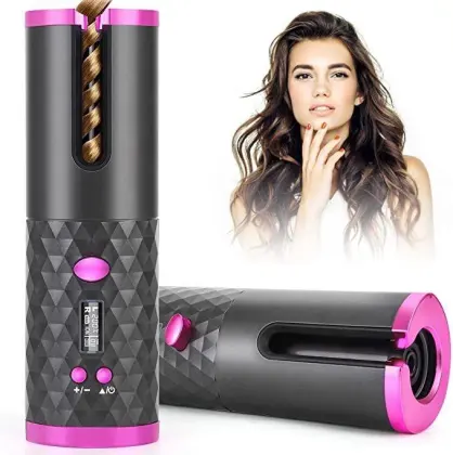 Cordless Mini Curly Hair Stick Fully Auto Rotating Hair Curler
