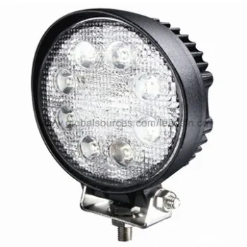 10 to 30V Truck LED Work Light with PMMA Lens, Aluminum Alloy, 24W, Waterproof IP67