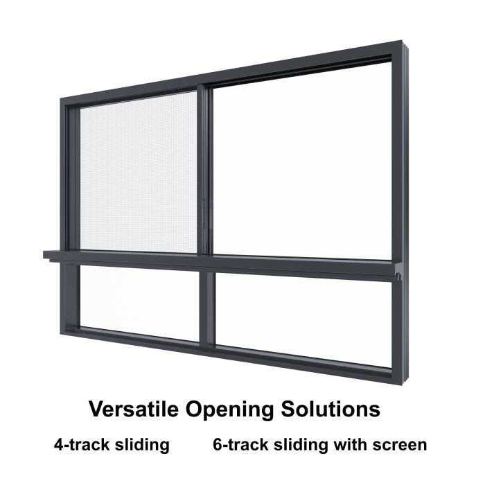 Ventanas de aluminio con doble sellado para mayor impermeabilización