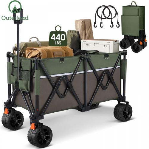 Outterlead 200l Capacità a carrello da spiaggia pieghevole pesante