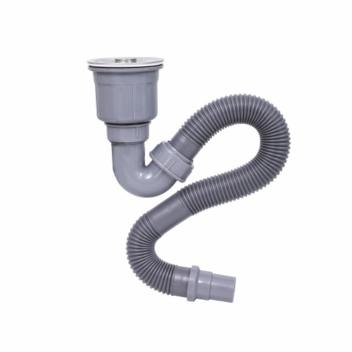 Waste Water Pipe Kitchen sink drainer sewer with strainer with overflow Factory