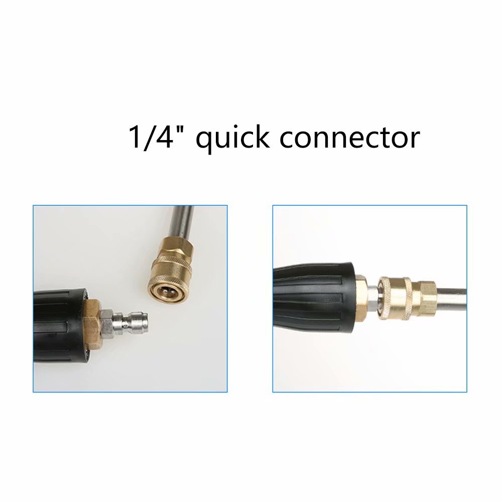 DASING Einstellbarer Druckunterdrückungsdüsen -Düsenspitzen, variabler Muster, 1/4 Zoll Schnellanschluss -Stecker, 3000 psi