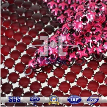 Red Metallic Sequin Table Cloth