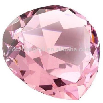 2016 Hot new products elegant design pink clear crystal diamond