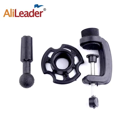 AliLeader Small Dummy Wig Holder Professional Training Head Table Stand Wig Head Stand Black Clamp For Mannequin Head