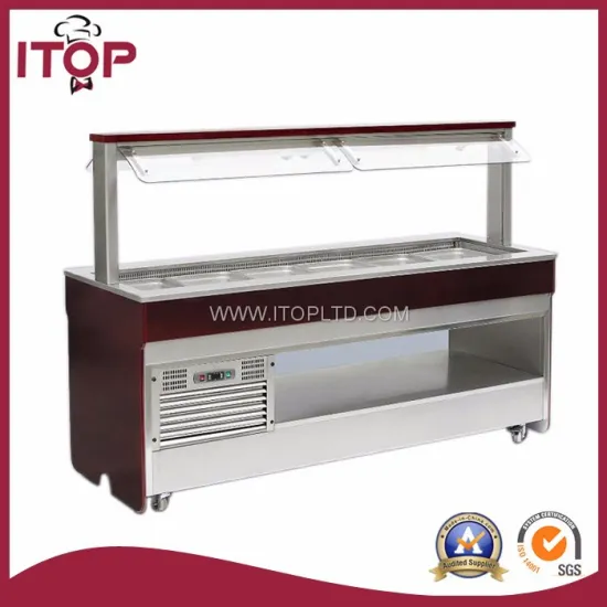 commercial refrigerated counter top salad bar