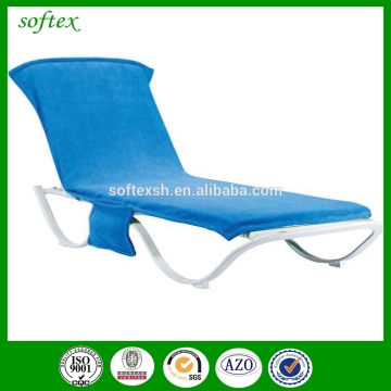 Beach towel lounge chair cover pocket microfiber
