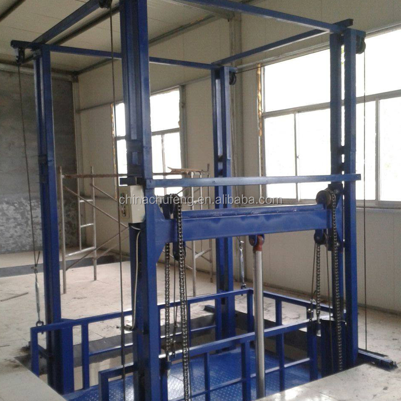 CFMG Outdoor Hydraulic Electric Vertical Freight Elevator for Industrial Warehouses