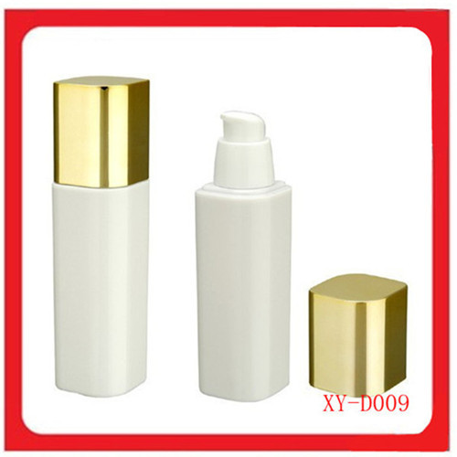 White Square Plastic Foundation Bottle