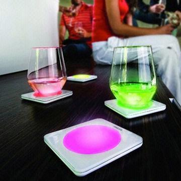 LED coaster with 6hrs operating time