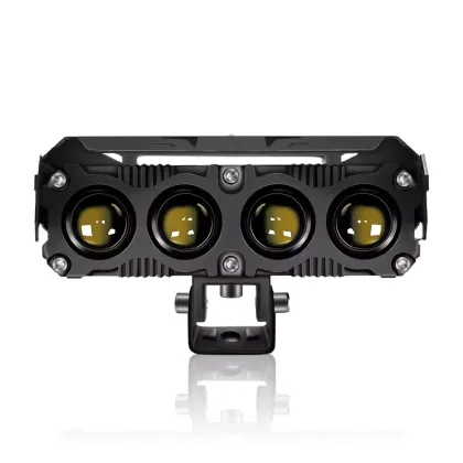 Xenplus 60W 6000K Waterproof Fog Spotlight - Dual Color Flashing Motorcycle Lighting System