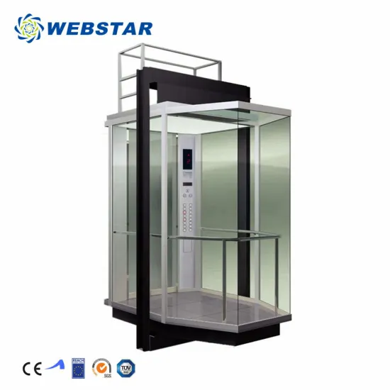 Good Quality Webstar Outdoor Panoramic 1000kg Passenger Elevator Price