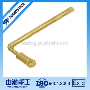 Forging znic galvanizing aluminium & Beryllium bronze L-Trpe socket Wrench,Non Sparking Safety Tools for Petroleum