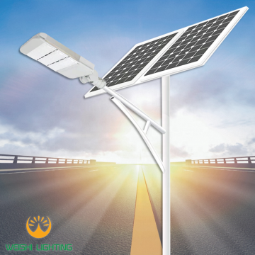 2022 Ultra Bright 160lm/w LED Solar Street Light with 300w PV White Automatic Photocell Smart Control Pole
