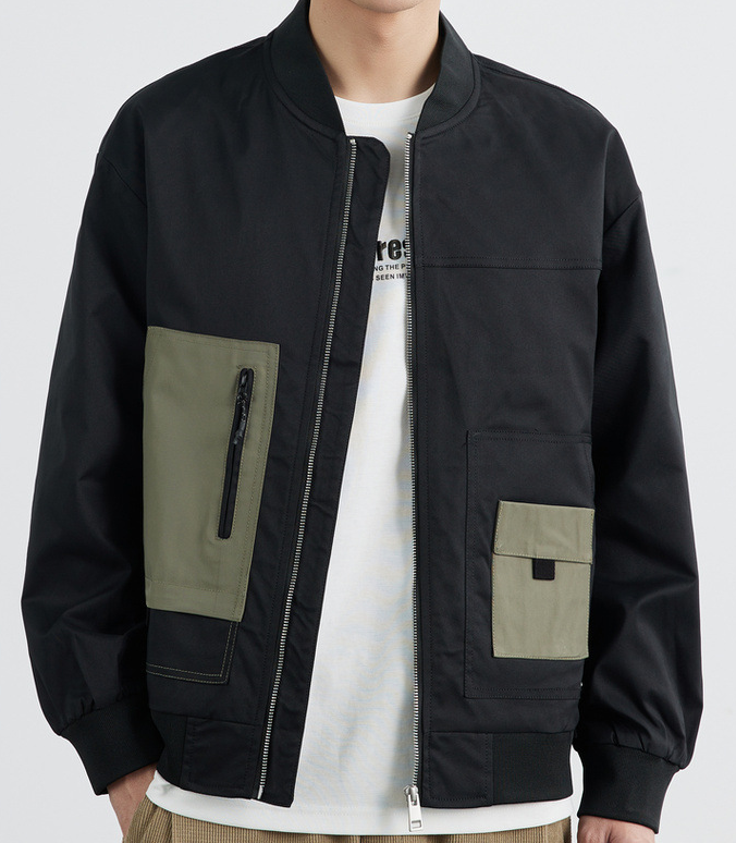 Men's Bomber Jackets Casual Windbreaker