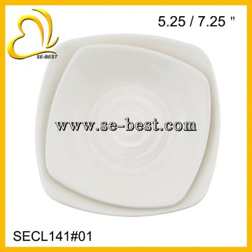 5.25"/7.25 " SQUAREPLATE; MELAMINE DINNER SQUARE PLATE