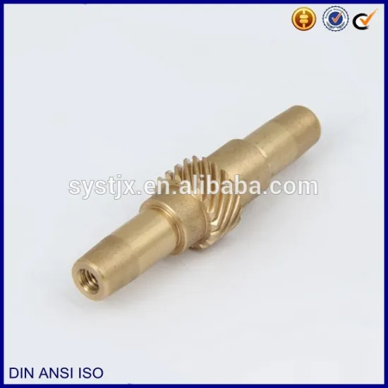Fruit and vegetable processing equipment components copper gear shaft