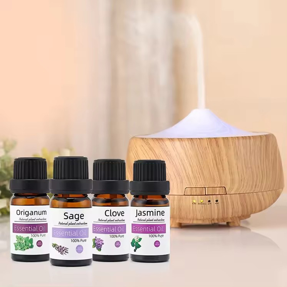 10ml Minyak Esensial Organik Distilasi Uap Baru Minyak Esensial Aromaterapi Alami Murni (Baru) untuk sabun lilin DIY defuser
