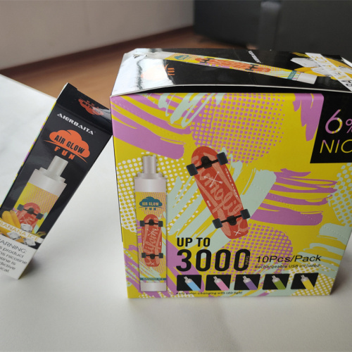 Wholesale disposable cigarettes vape 3000 puffs light 6ml