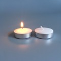 Candele Tealights in cera di neve tonde 4 ore